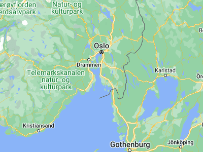 Map showing location of Rygge (59.38173, 10.75142)
