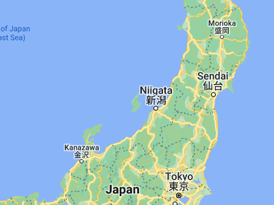 Map showing location of Ryōtsu (38.08333, 138.43333)