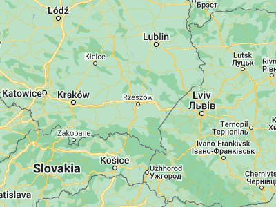 Map showing location of Rzeszów (50.04132, 21.99901)