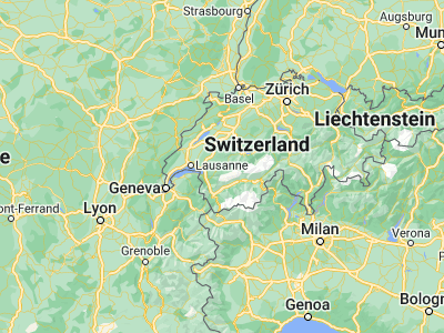 Map showing location of Saanen (46.48956, 7.25961)