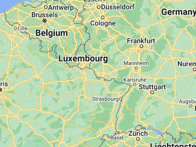 Map showing location of Saarlouis (49.31366, 6.75154)
