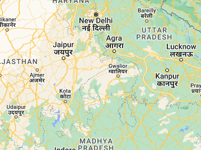 Map showing location of Sabalgarh (26.24918, 77.40786)