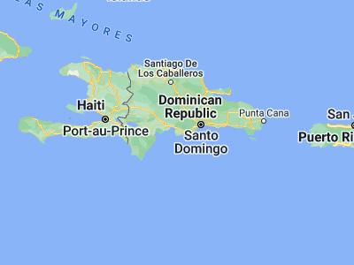 Map showing location of Sabana Buey (18.27351, -70.52352)