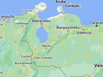 Map showing location of Sabana de Mendoza (9.43513, -70.77612)