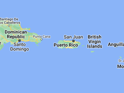 Map showing location of Sabana Grande (18.07774, -66.96045)