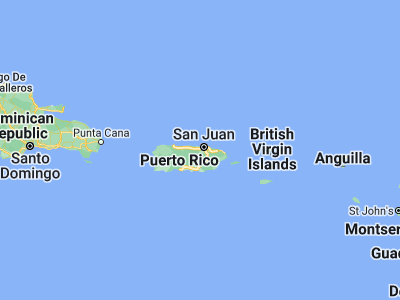 Map showing location of Sabana Seca (18.42689, -66.18461)