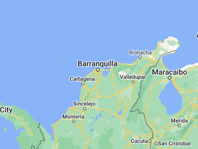Map showing location of Sabanagrande (10.79115, -74.76059)