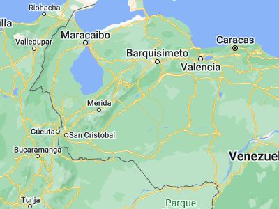 Map showing location of Sabaneta (8.75326, -69.93516)