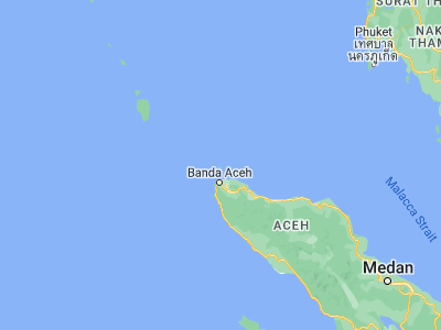 Map showing location of Sabang (5.88969, 95.31644)