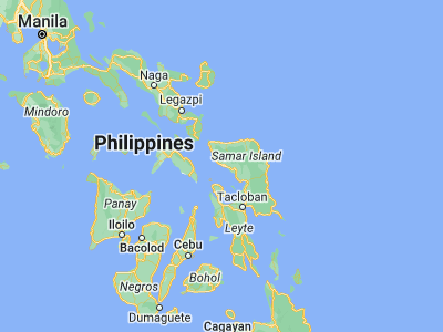 Map showing location of Sabang (12.0746, 124.5414)