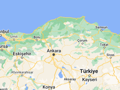 Map showing location of Şabanözü (40.48249, 33.28352)