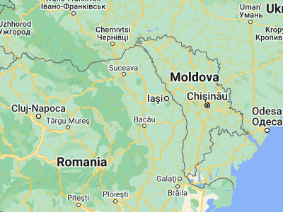 Map showing location of Săbăoani (47.01667, 26.85)