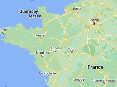 Map showing location of Sablé-sur-Sarthe (47.83765, -0.33294)