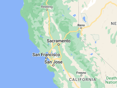 Map showing location of Sacramento (38.58157, -121.4944)