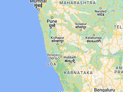 Map showing location of Sadalgi (16.56667, 74.55)
