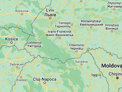 Map showing location of Sadzhavka (48.56603, 24.7882)