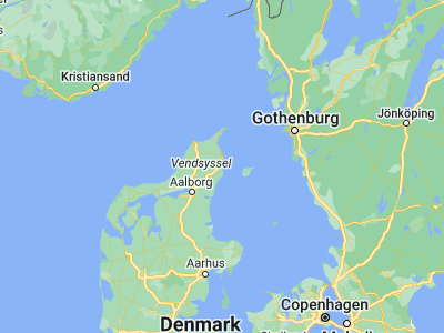 Map showing location of Sæby (57.33188, 10.52251)