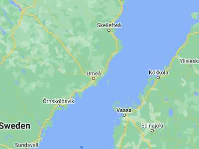 Map showing location of Sävar (63.90383, 20.55014)