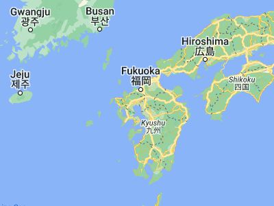 Map showing location of Saga (33.24932, 130.2988)