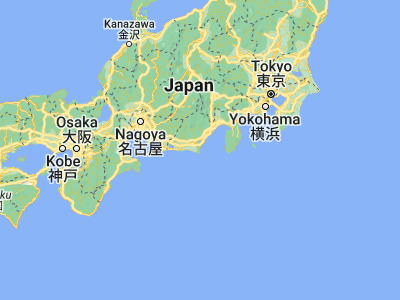 Map showing location of Sagara (34.68333, 138.2)