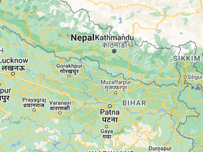 Map showing location of Sagauli (26.77137, 84.74197)