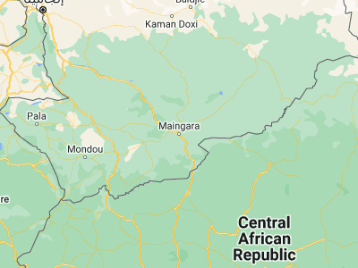 Map showing location of Sagh (9.1429, 18.3923)