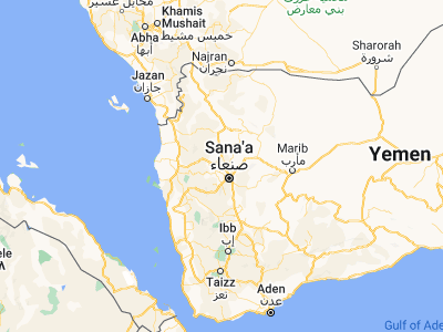 Map showing location of Saḩab (15.60223, 44.0242)