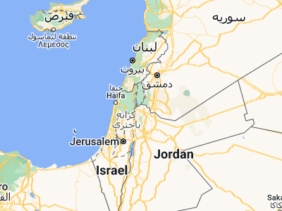 Map showing location of Saḩam (32.69833, 35.77611)