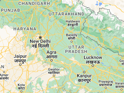 Map showing location of Sahaswān (28.07245, 78.7493)