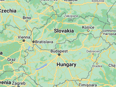 Map showing location of Šahy (48.07408, 18.94946)