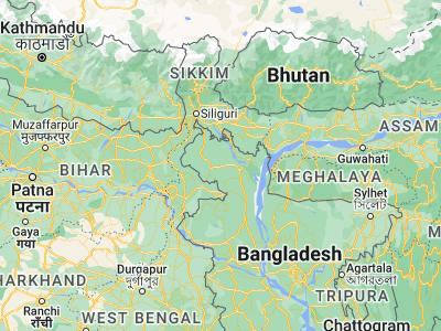 Map showing location of Saidpur (25.77769, 88.89169)