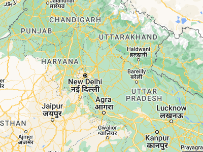 Map showing location of Saidpur (28.611, 77.90883)