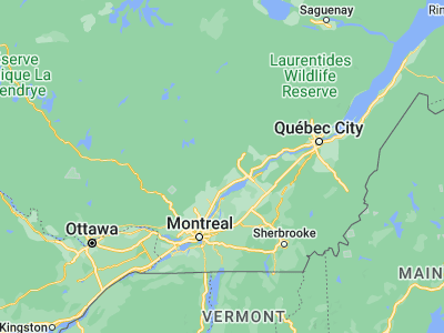 Map showing location of Saint-Alexis-des-Monts (46.46676, -73.13244)