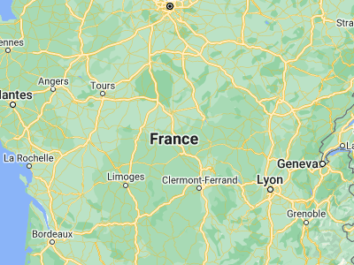 Map showing location of Saint-Amand-Montrond (46.71667, 2.51667)