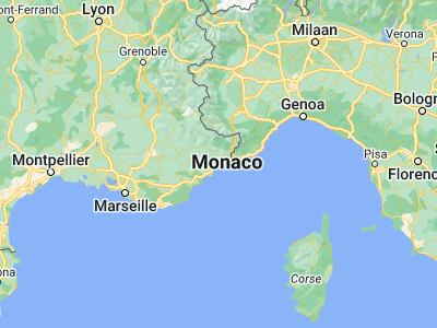Map showing location of Saint-André-de-la-Roche (43.73333, 7.28333)