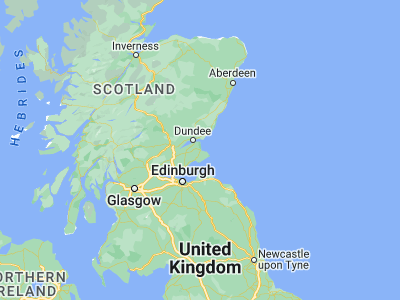 Map showing location of Saint Andrews (56.33871, -2.79902)