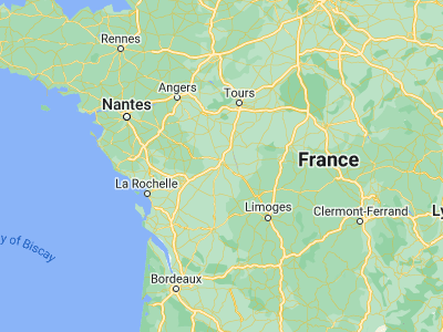 Map showing location of Saint-Benoît (46.55315, 0.3419)