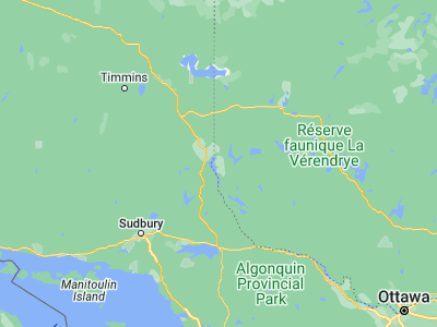 Map showing location of Saint-Bruno-de-Guigues (47.46685, -79.43296)