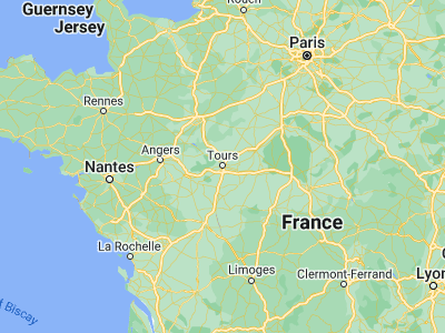 Map showing location of Saint-Cyr-sur-Loire (47.4, 0.66667)