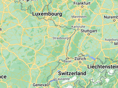 Map showing location of Saint-Dié-des-Vosges (48.28333, 6.95)