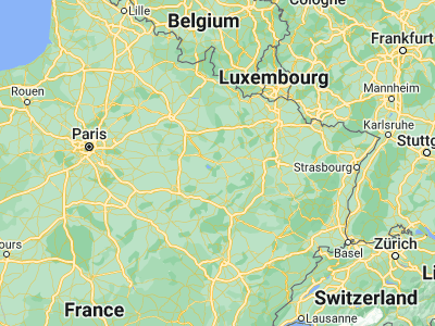Map showing location of Saint-Dizier (48.63333, 4.95)