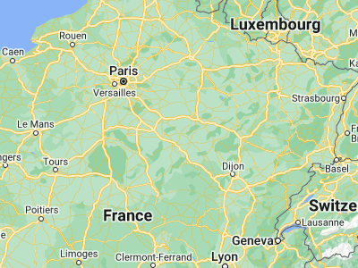 Map showing location of Saint-Florentin (48.00057, 3.72489)
