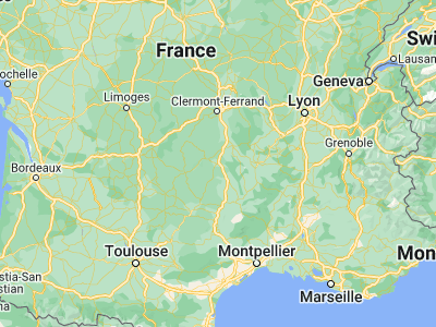 Map showing location of Saint-Flour (45.03333, 3.08333)