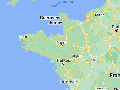 Map showing location of Saint-Gilles (48.15381, -1.82477)