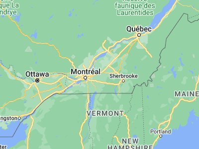 Map showing location of Saint-Hyacinthe (45.61678, -72.94914)
