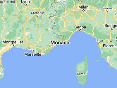Map showing location of Saint-Jean-Cap-Ferrat (43.68922, 7.33238)