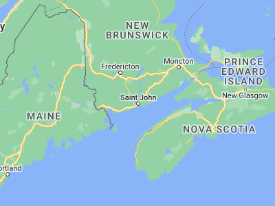 Map showing location of Saint John (45.27271, -66.06766)