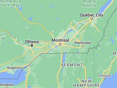 Map showing location of Saint-Laurent (45.50008, -73.66585)