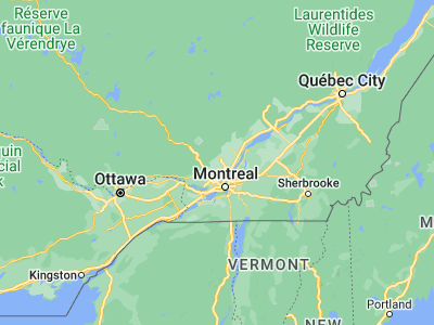 Map showing location of Saint-Lin-Laurentides (45.85008, -73.76588)