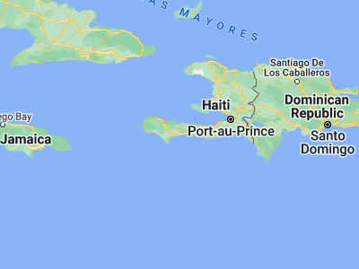Map showing location of Saint-Louis du Sud (18.26667, -73.55)